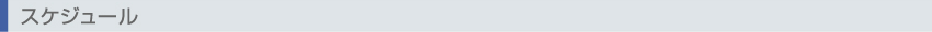 スケジュール